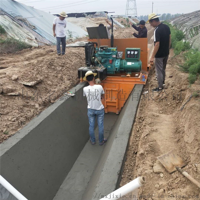 渠道成型機(jī) 小型路邊溝一次成型機(jī) 排水渠道滑模機(jī)