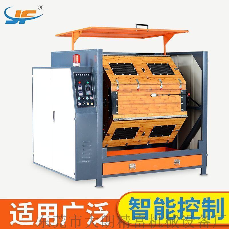 東莞精富機械生產(chǎn)大容量滾筒掛具光飾研磨機