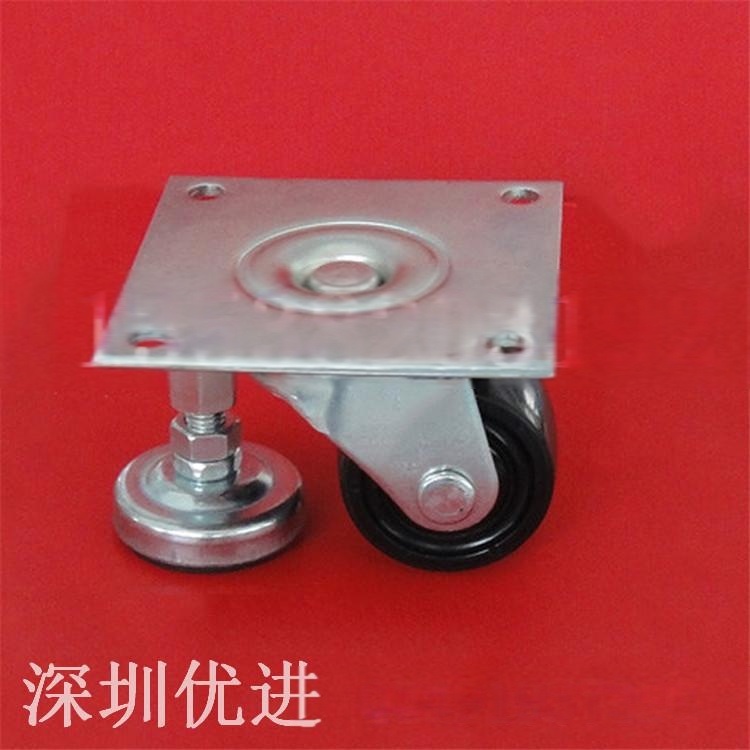 腳輪組件 連體型腳輪 支腳 帶支撐腳萬向輪 復(fù)合腳輪手推車腳輪