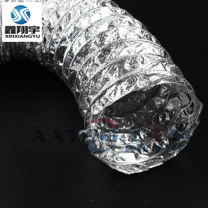 耐高溫雙層強化加厚鋁箔玻纖復(fù)合通風(fēng)軟管/耐酸堿耐油高溫風(fēng)管8寸
