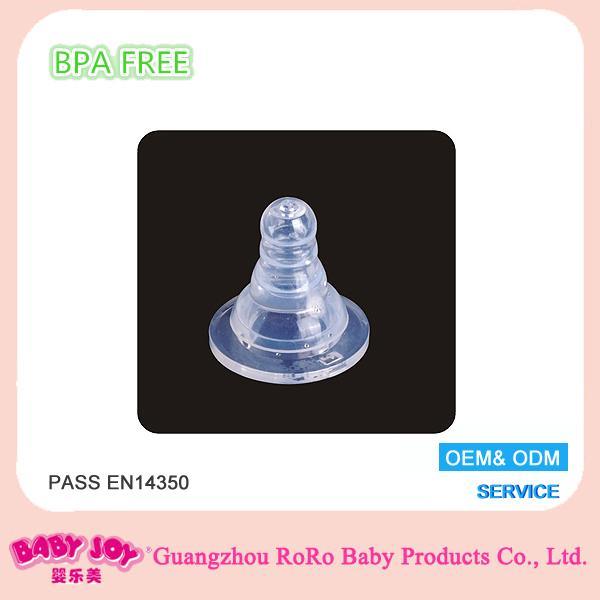 廠家供應標準口徑 新朋勝全液態(tài)食品級硅膠奶嘴 母乳實感嬰兒喂奶奶嘴 適配各式標口奶瓶