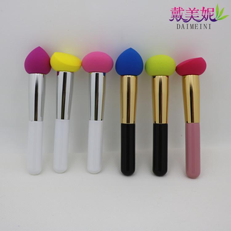 批發(fā)供應(yīng)非乳膠粉撲刷 親水   遇水變大化妝刷 中號多色可選