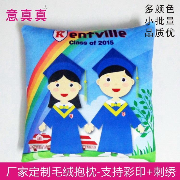 深圳抱枕廠家定做毛絨抱枕 彩色數(shù)碼印花毛絨抱枕 品質好不掉色