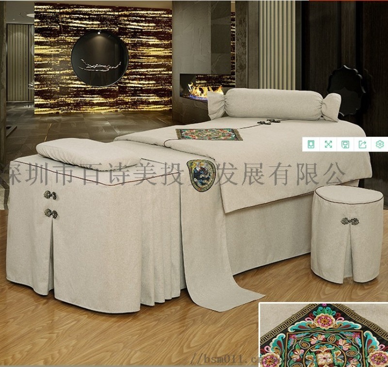 專業(yè)供應(yīng)美容床罩四件套簡約中國風(fēng)床罩