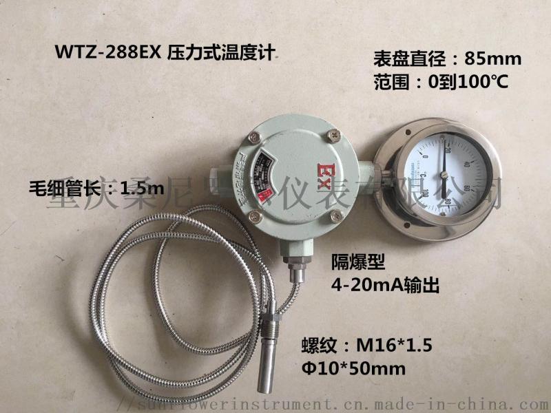 WTZ WTQ 氣體液體壓力式電接點(diǎn)防爆溫度表