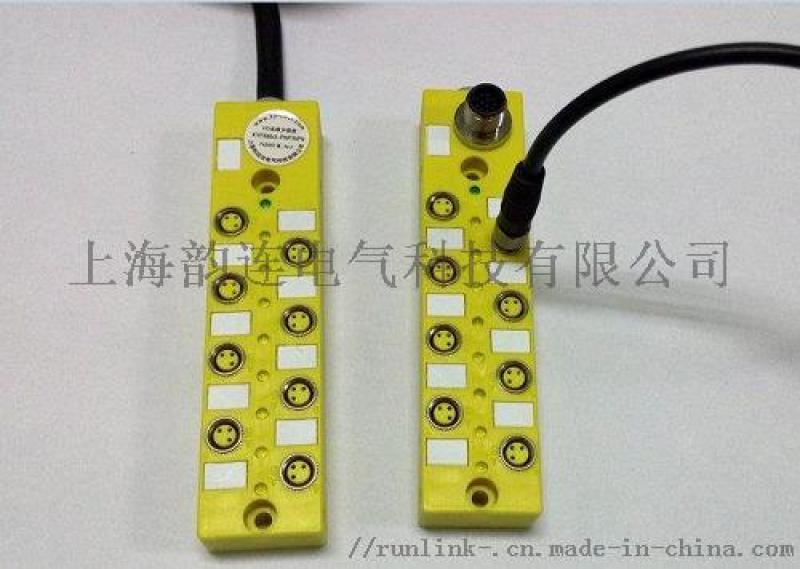 M8傳感器分線盒，8口座，16口座M8工業(yè)分線盒