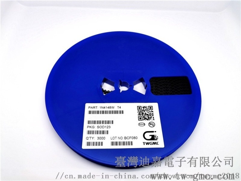 二極管1N4148W SOD123 TWGMC臺(tái)灣迪嘉