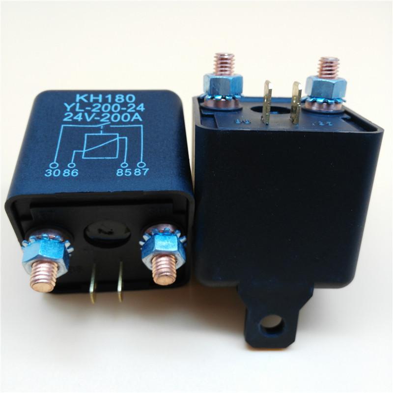踏板車三輪車摩托車馬達啟動繼電器開關(guān)24V/200A繼電器