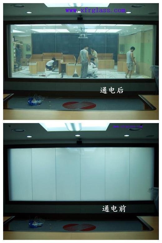 可變色可調(diào)光電子霧化玻璃 江蘇新富瑞電子霧化玻璃