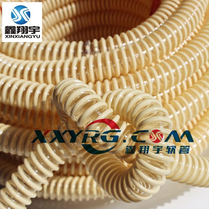 鑫翔宇pu塑筋增強(qiáng)耐磨真空吸塵軟管,波紋管,工業(yè)吸塵管