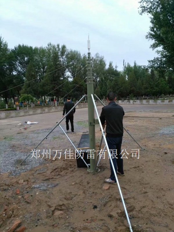 20米車(chē)載移動(dòng)式變電站升降避雷針，便攜式  避雷針