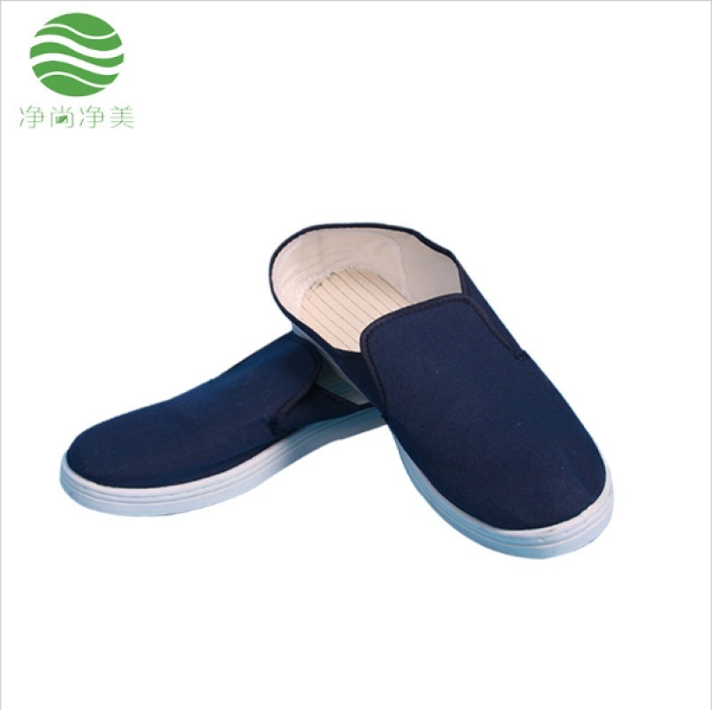 防靜電工作鞋 加厚軟PVC無塵藍色帆布鞋 量大優(yōu)惠