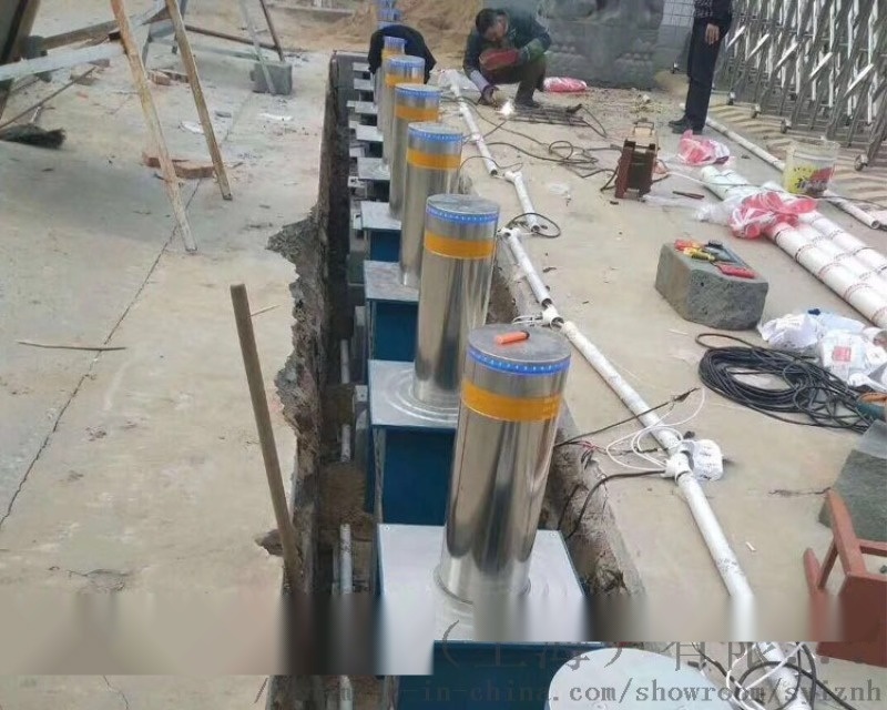 電動(dòng)升降路樁，不銹鋼遙控升降路樁