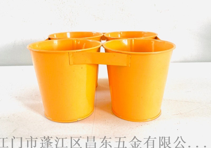 鐵藝不漏水花桶，鐵皮方形花桶 ，花桶容器