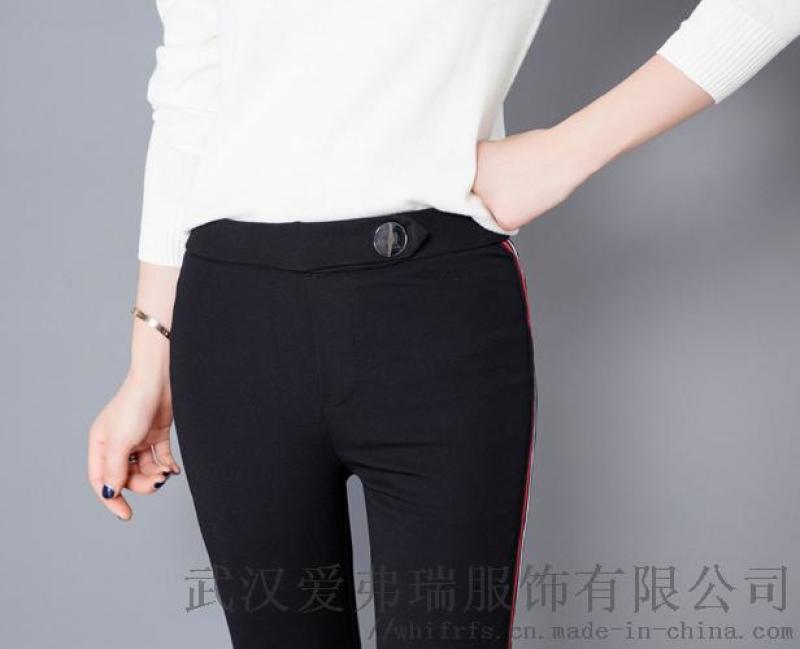 女裝走份貨源時(shí)尚軒18年冬裝新款高腰鴨絨褲