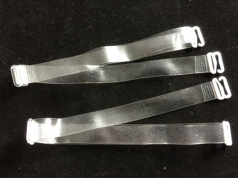 上海輔料廠家供應tpu高彈力透明隱形肩帶 莫比龍肩帶 內(nèi)衣肩帶
