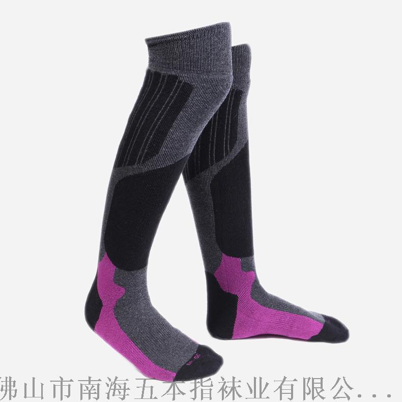 冬季加厚保暖毛圈底品牌滑雪襪工廠加工定制毛巾登山襪外貿(mào)OEM長(zhǎng)筒襪