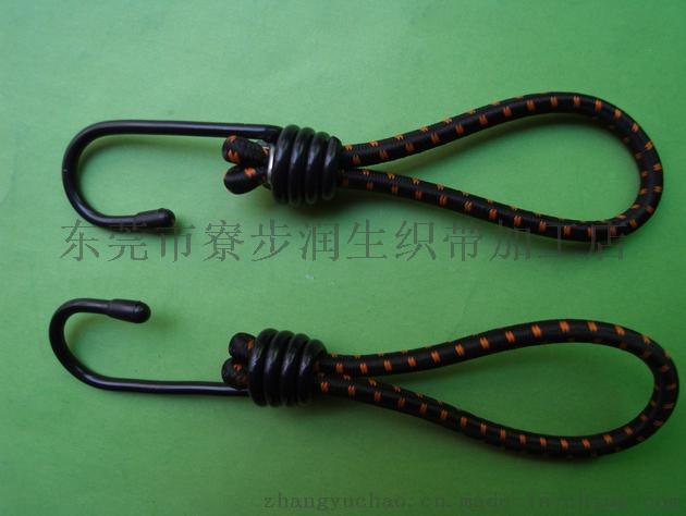 潤(rùn)生5.5mm*20cm單鉤包進(jìn)口膠絲強(qiáng)力行李繩捆綁繩綁帶掛鉤繩固定繩