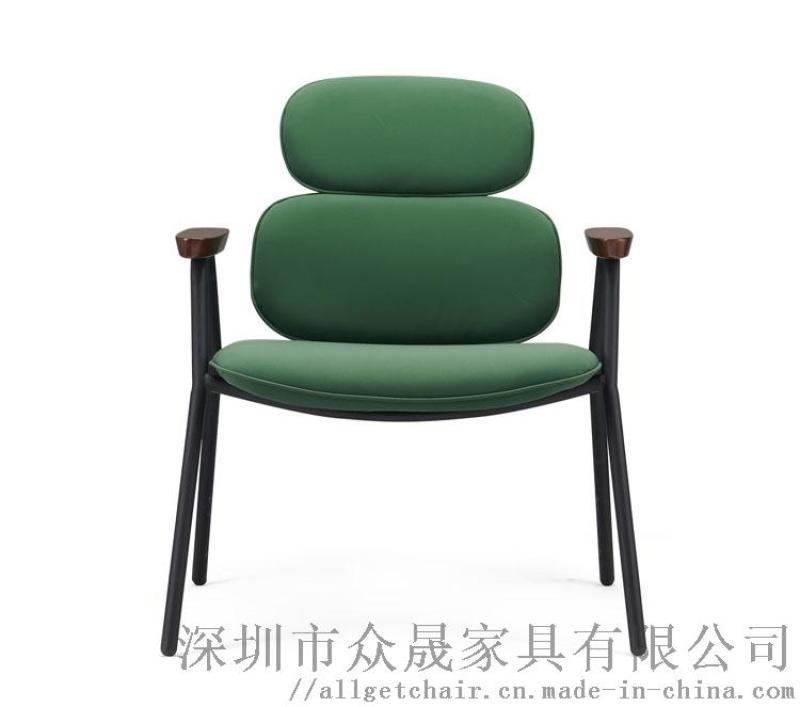 時(shí)尚休閑洽談椅 工業(yè)風(fēng)辦公會(huì)客椅 茶幾間休息椅