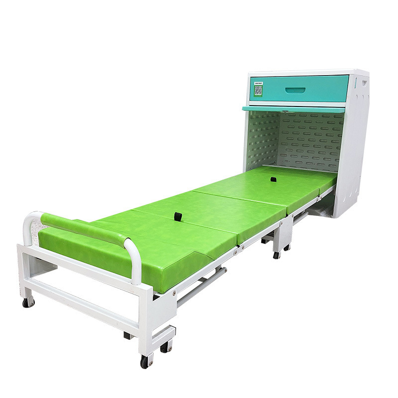 陪護(hù)床共享  床頭柜可充電藍(lán)牙鎖床柜一體折疊床